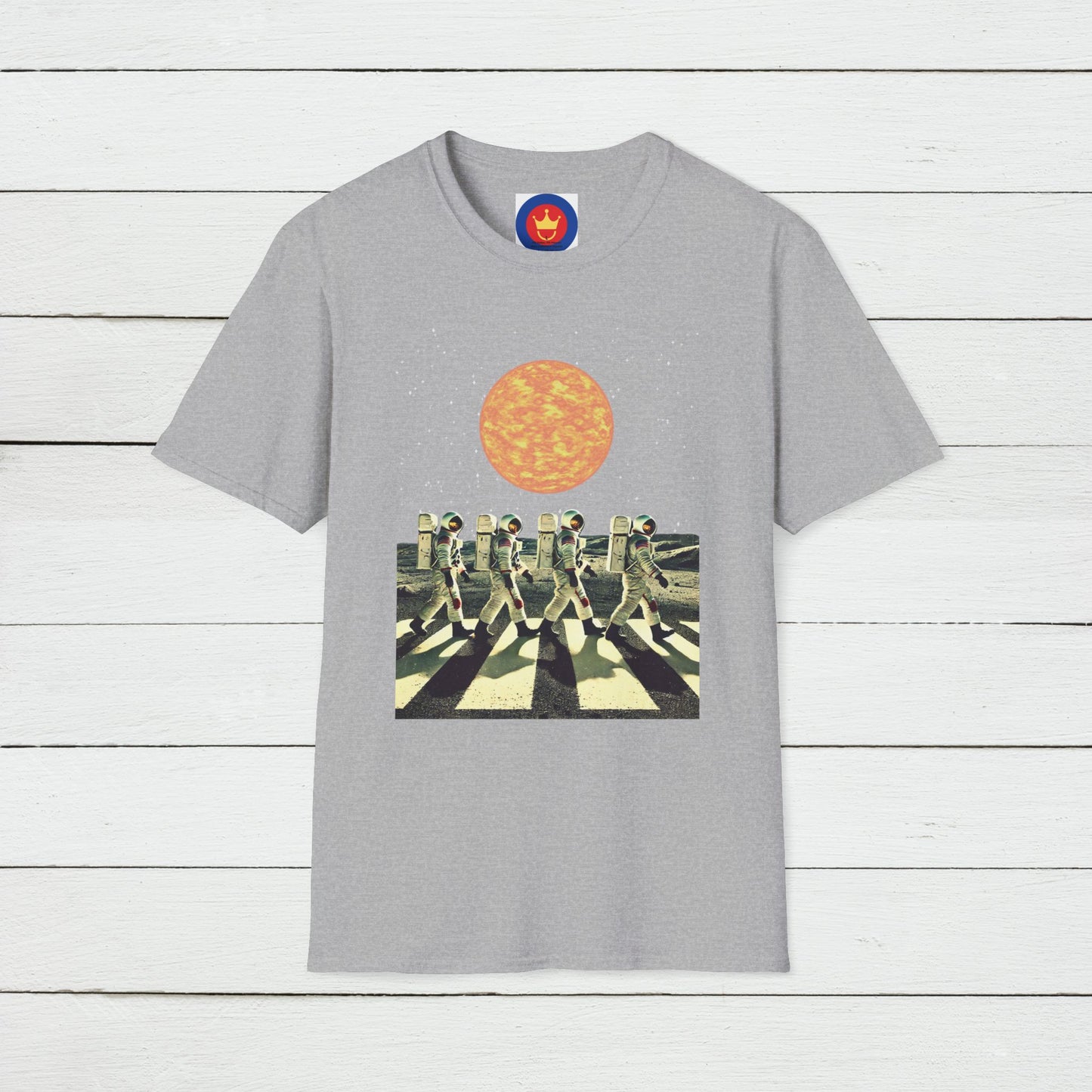 Astronauts parody Beatles Abbey Road Unisex T-Shirt | Beatles fan gift