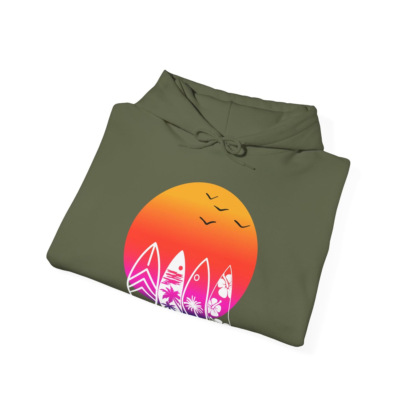 Retro Surf Hoodie | Classic Surfing Design | Surfer Gift