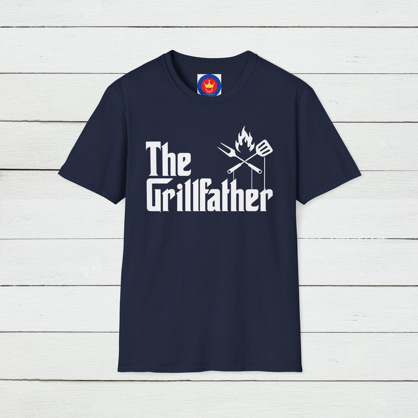 The Grillfather Unisex Softstyle T-Shirt | Godfather Movie Parody Tee | Funny BBQ Shirt