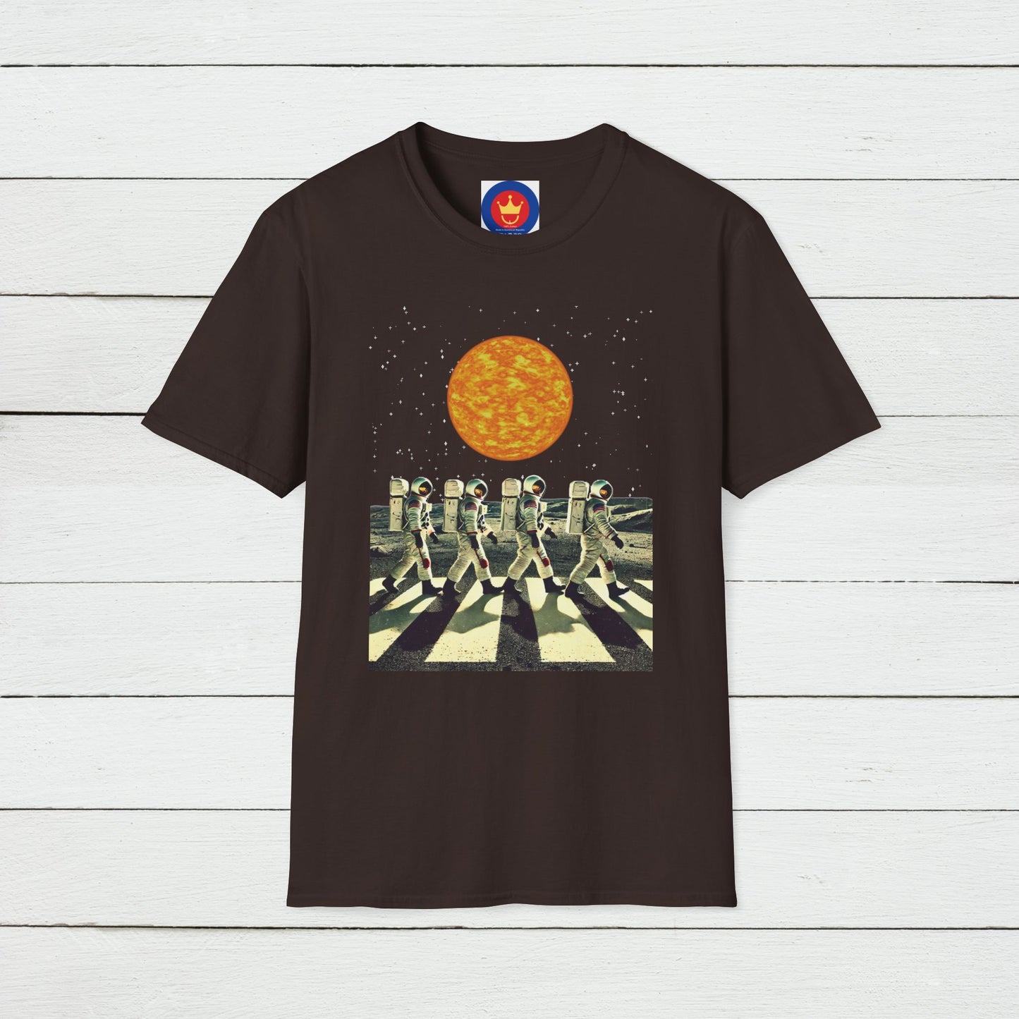Astronauts parody Beatles Abbey Road Unisex T-Shirt | Beatles fan gift