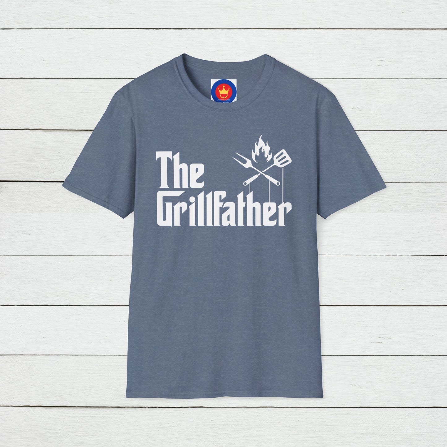 The Grillfather Unisex Softstyle T-Shirt | Godfather Movie Parody Tee | Funny BBQ Shirt