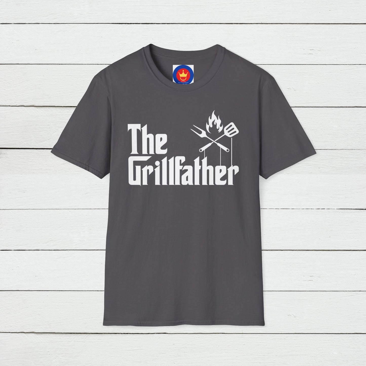 The Grillfather Unisex Softstyle T-Shirt | Godfather Movie Parody Tee | Funny BBQ Shirt