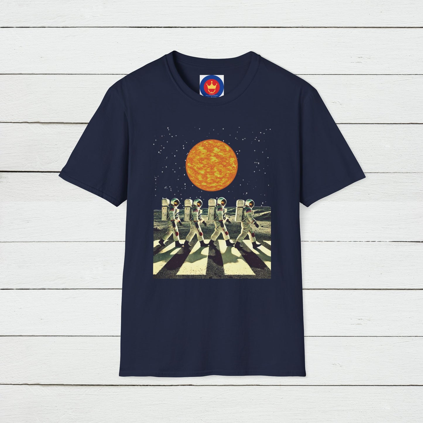 Astronauts parody Beatles Abbey Road Unisex T-Shirt | Beatles fan gift