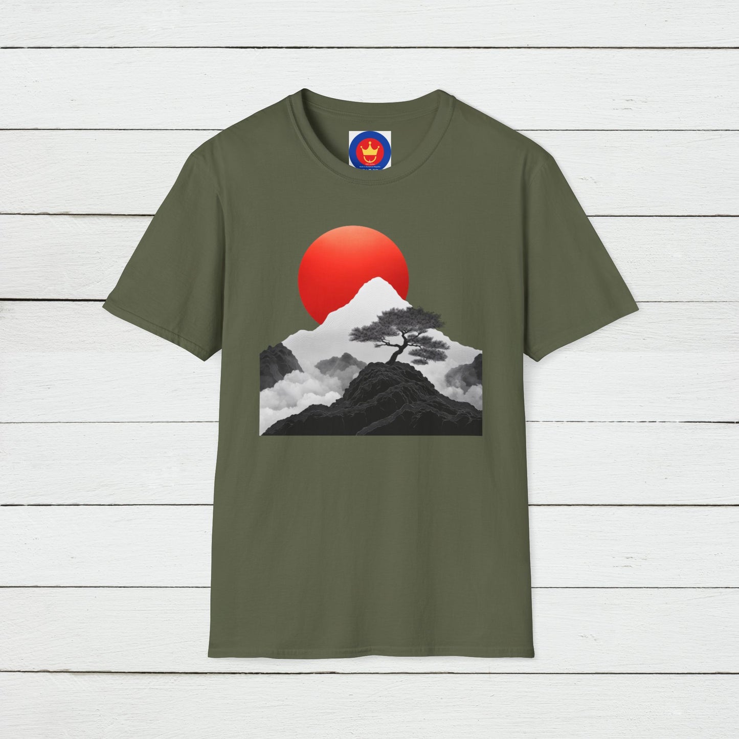 Minimalist Japanese Landscape Unisex Shirt | Zen Inspired Graphic Tee