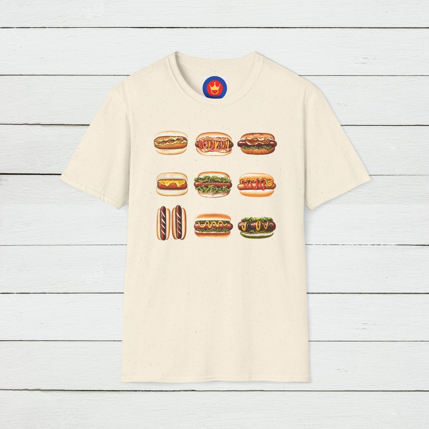 Hotdog Graphic Unisex T-Shirt | Funny Foodies Design
