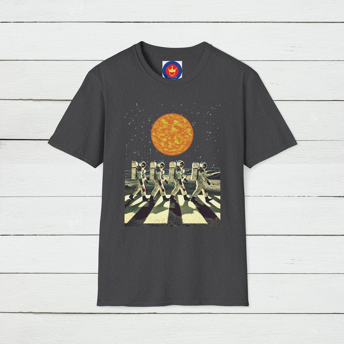 Astronauts parody Beatles Abbey Road Unisex T-Shirt | Beatles fan gift