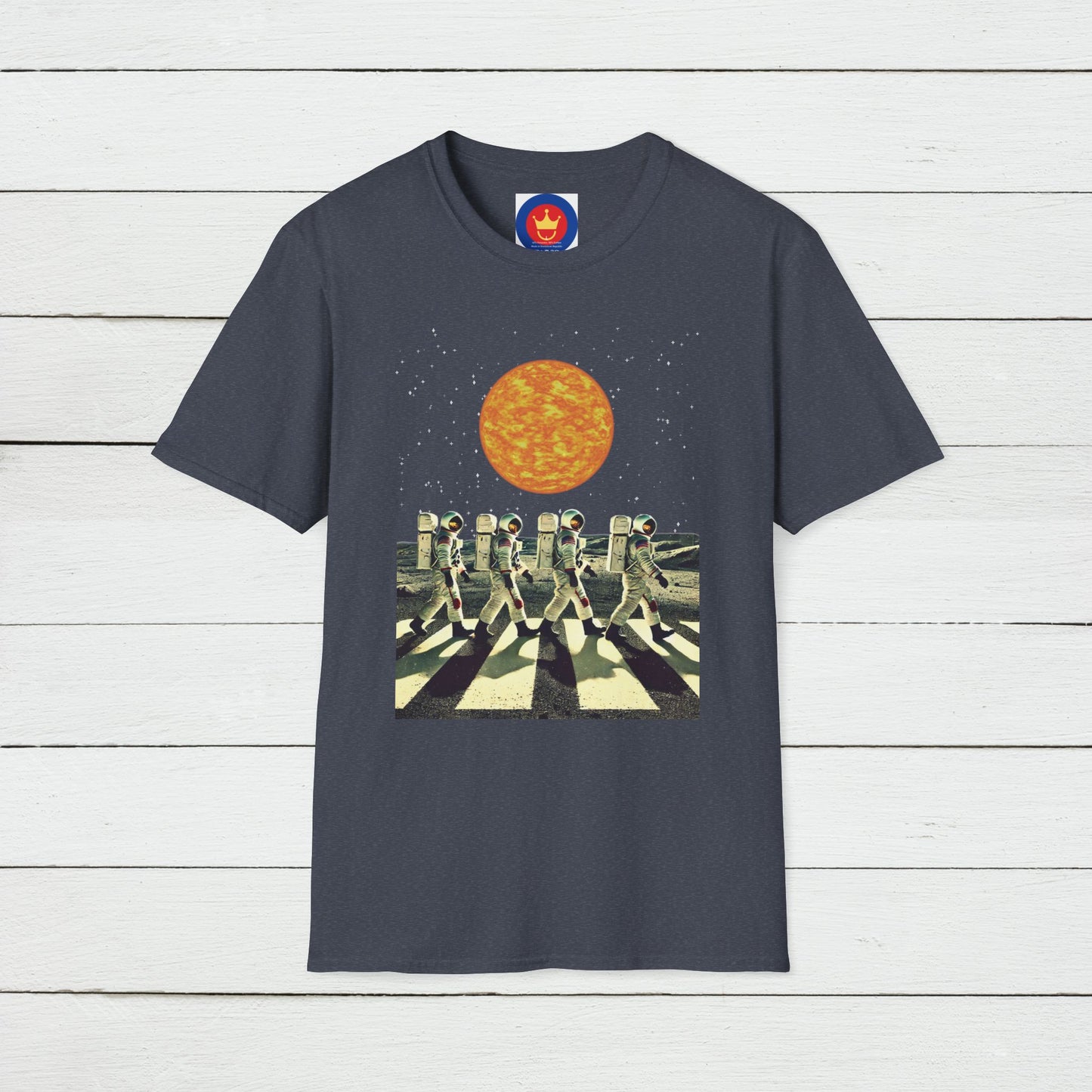 Astronauts parody Beatles Abbey Road Unisex T-Shirt | Beatles fan gift