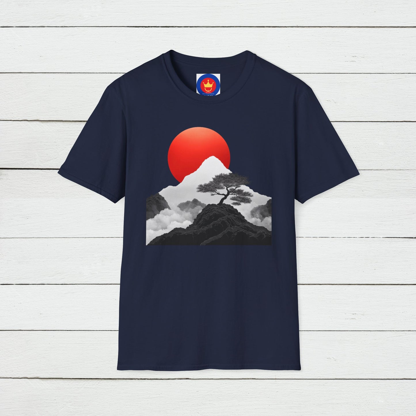 Minimalist Japanese Landscape Unisex Shirt | Zen Inspired Graphic Tee