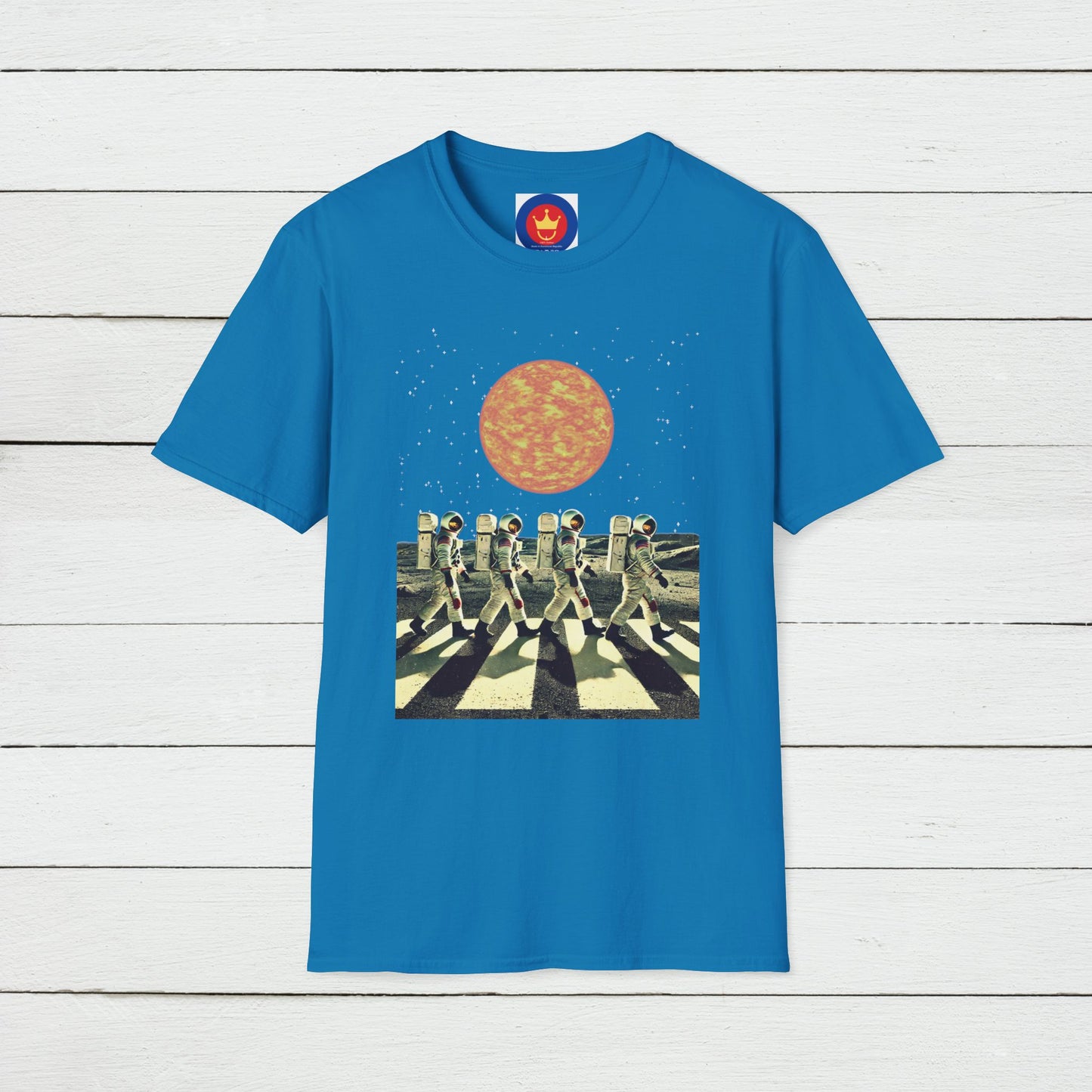 Astronauts parody Beatles Abbey Road Unisex T-Shirt | Beatles fan gift