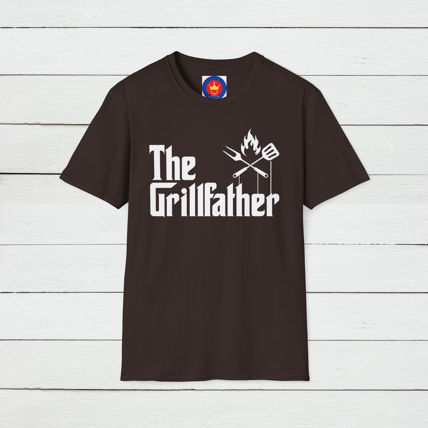 The Grillfather Unisex Softstyle T-Shirt | Godfather Movie Parody Tee | Funny BBQ Shirt