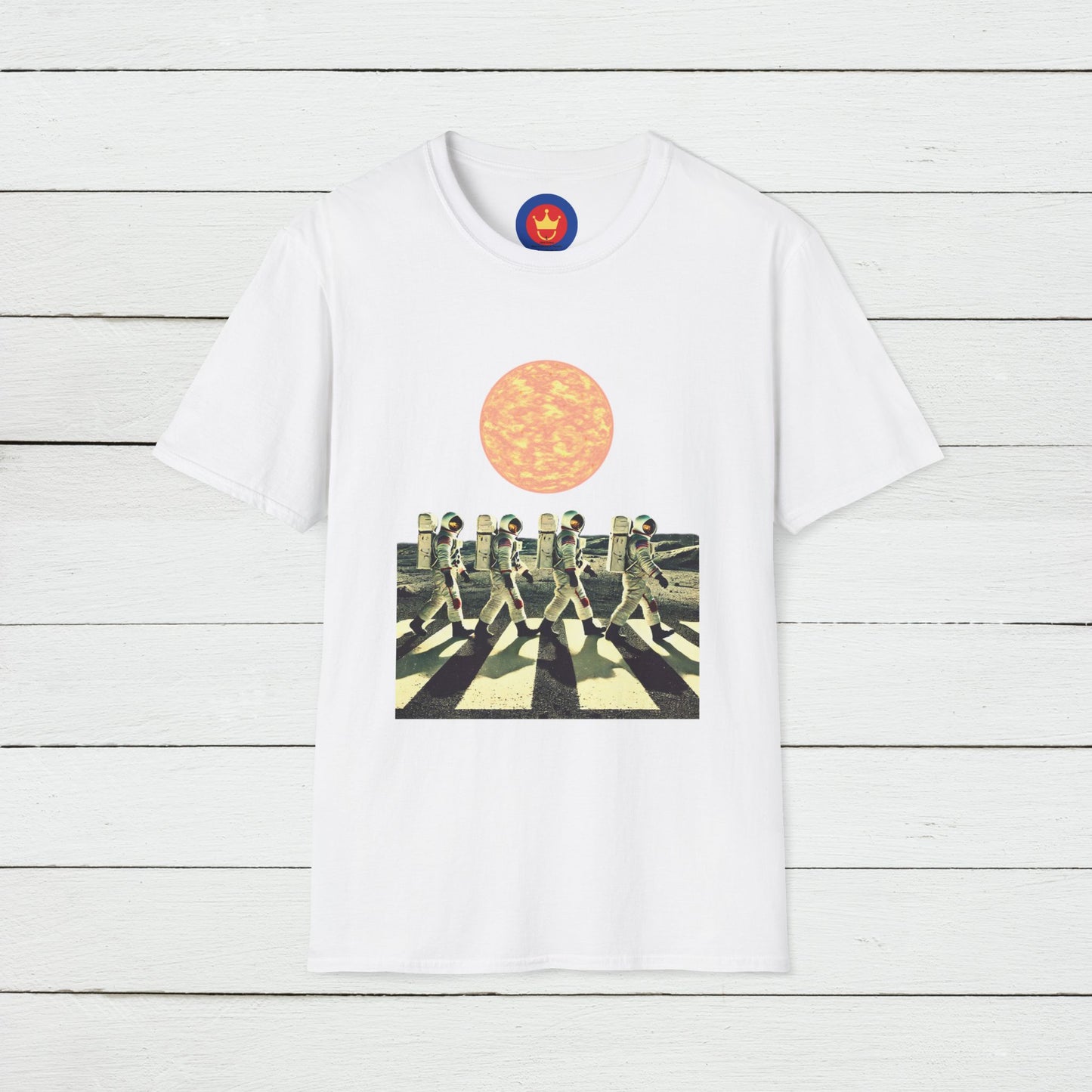 Astronauts parody Beatles Abbey Road Unisex T-Shirt | Beatles fan gift