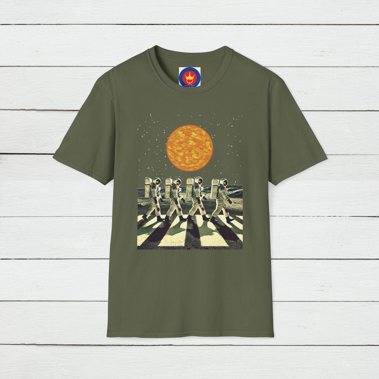 Astronauts parody Beatles Abbey Road Unisex T-Shirt | Beatles fan gift