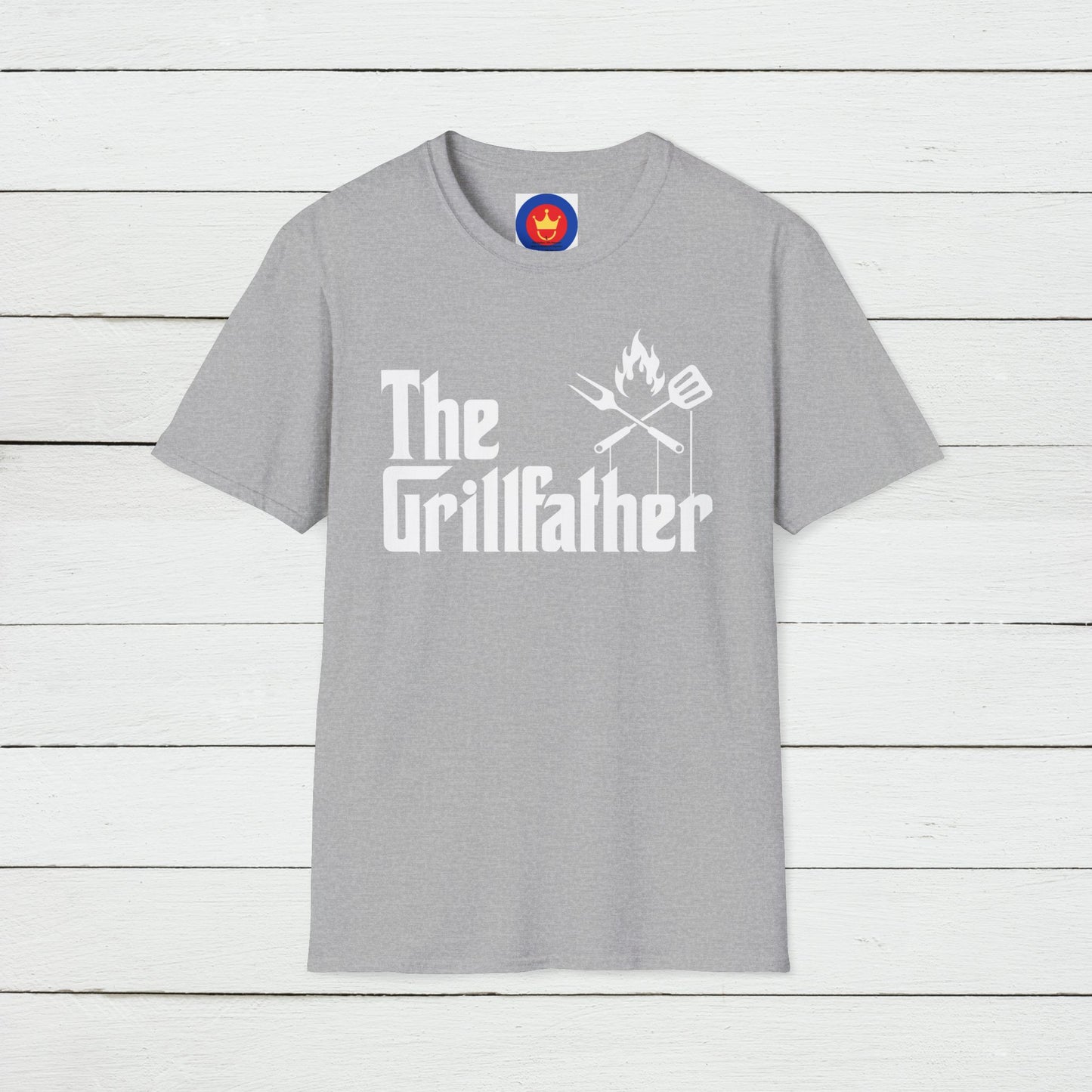 The Grillfather Unisex Softstyle T-Shirt | Godfather Movie Parody Tee | Funny BBQ Shirt