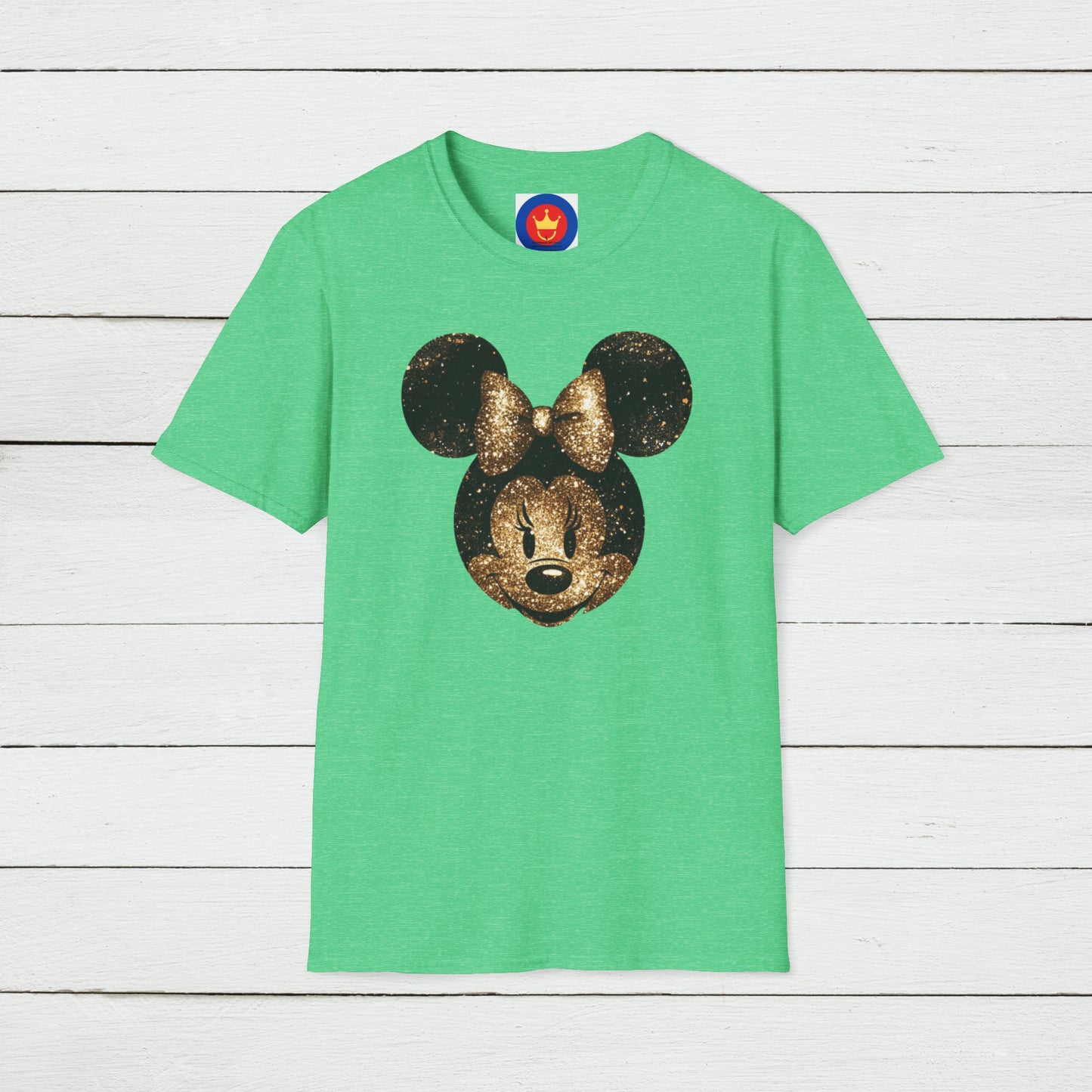 Disney Inspired Unisex T-Shirt | Glitter Gold Minnie Shirt