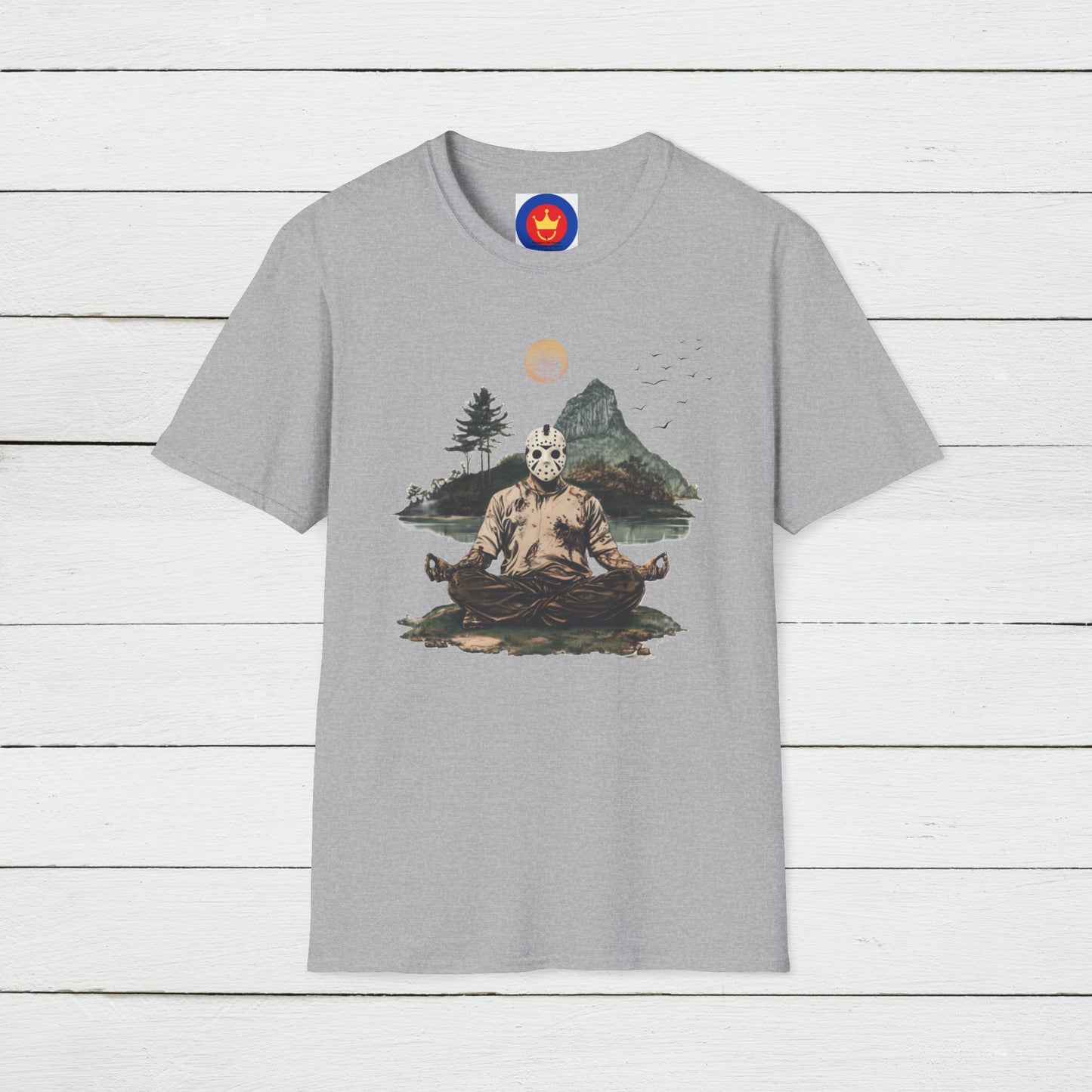 Friday the 13th Jason Vorhees Zen Unisex T-Shirt | Meditation Tee