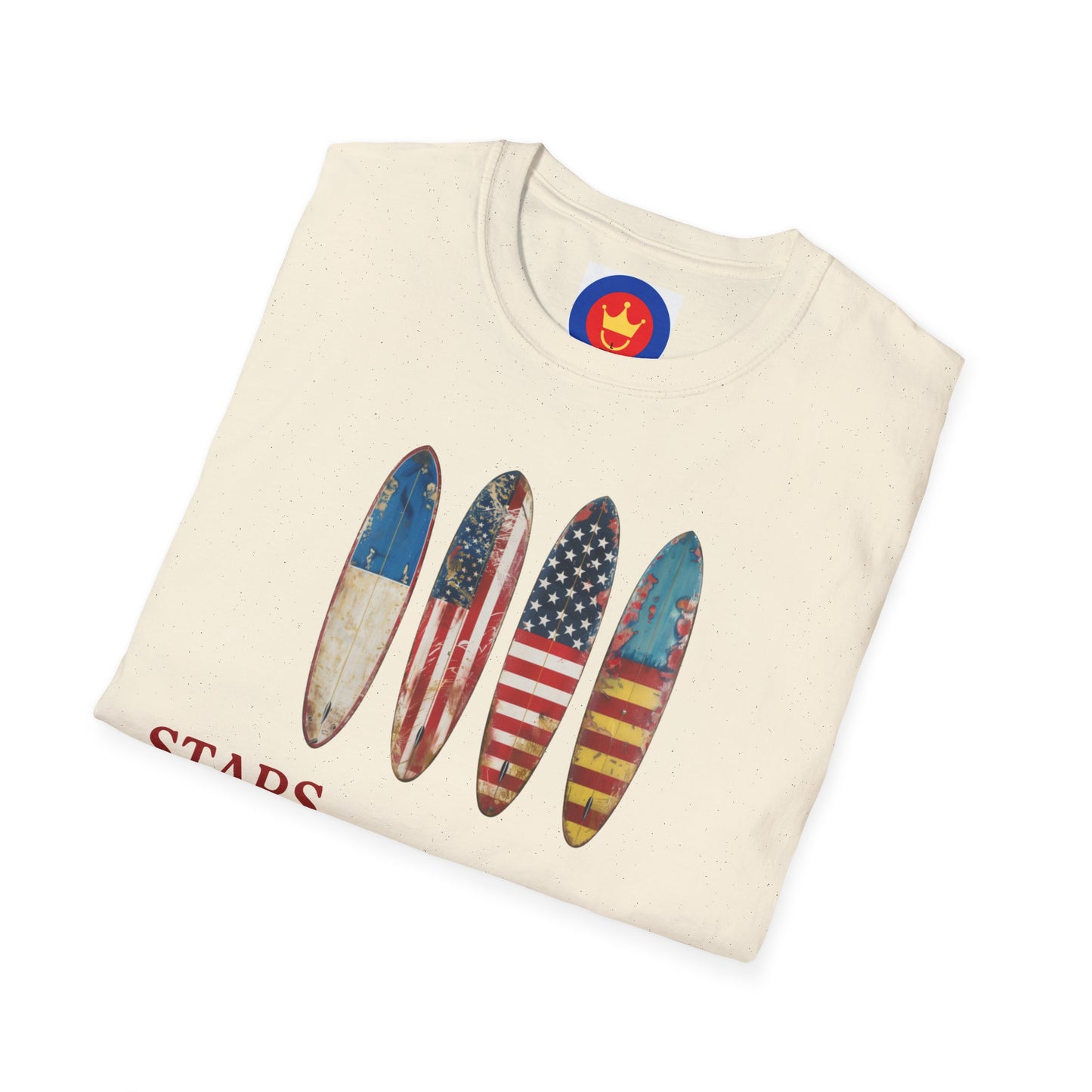USA Flag Surf Unisex T-Shirt