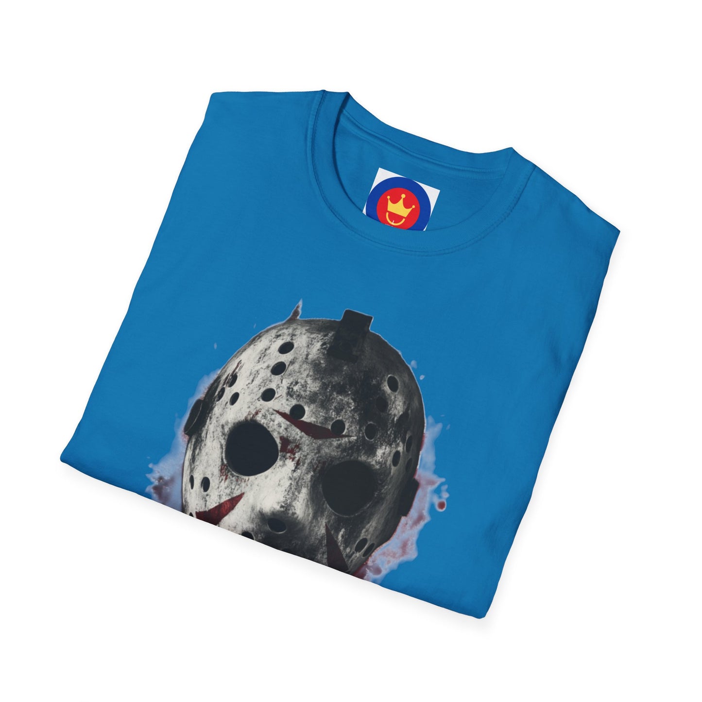 Horror Movie Villain Unisex Softstyle T-Shirt | Jason Vorhees Mask Shirt