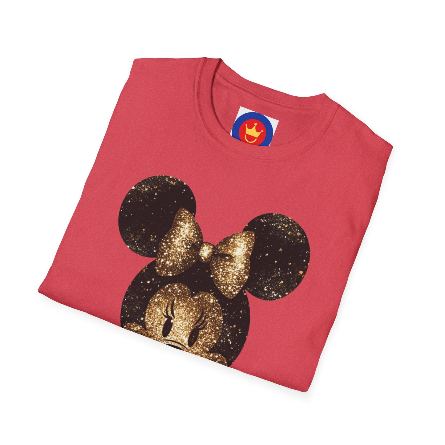 Disney Inspired Unisex T-Shirt | Glitter Gold Minnie Shirt