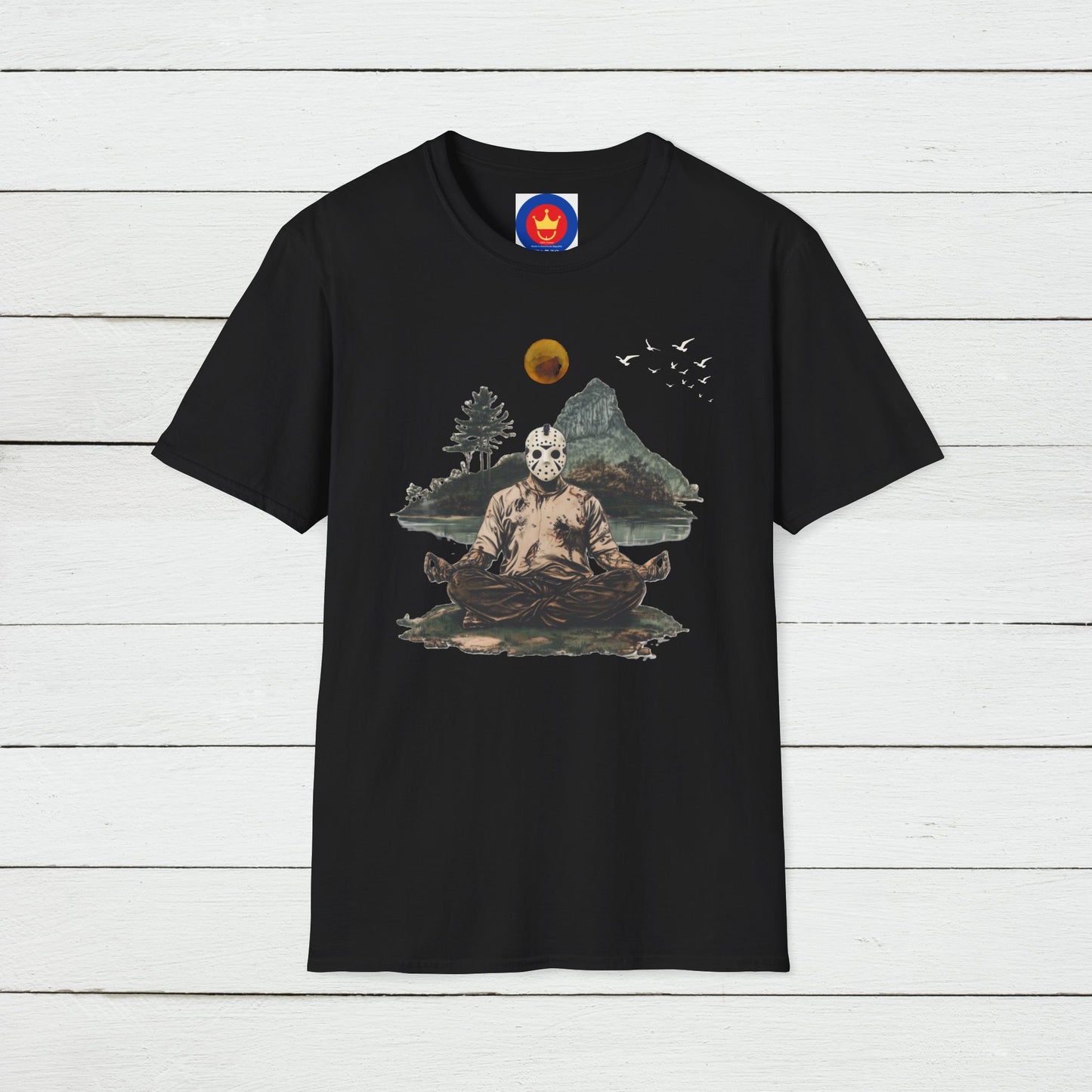 Friday the 13th Jason Vorhees Zen Unisex T-Shirt | Meditation Tee