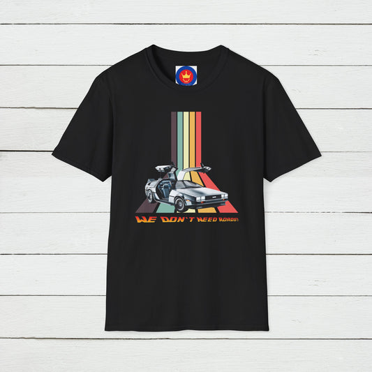 Back to the Future DeLorean Inspired Unisex T-Shirt | 80s Movie Design Shirt