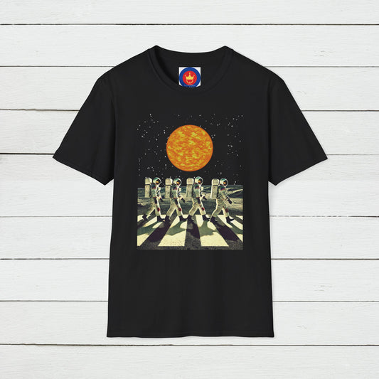 Astronauts parody Beatles Abbey Road Unisex T-Shirt | Beatles fan gift