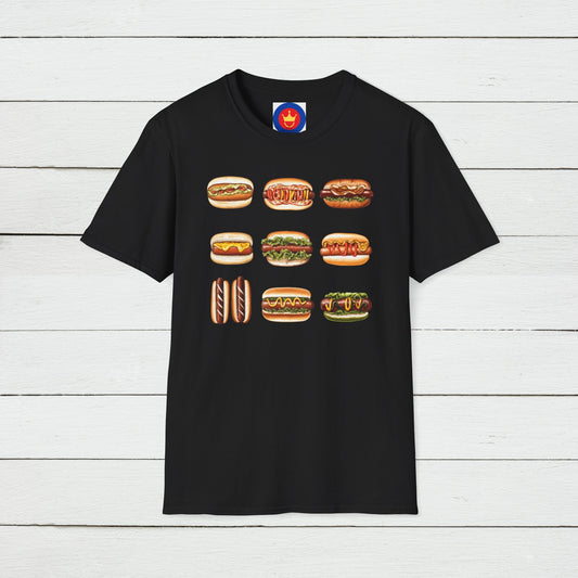 Hotdog Graphic Unisex T-Shirt | Funny Foodies Design