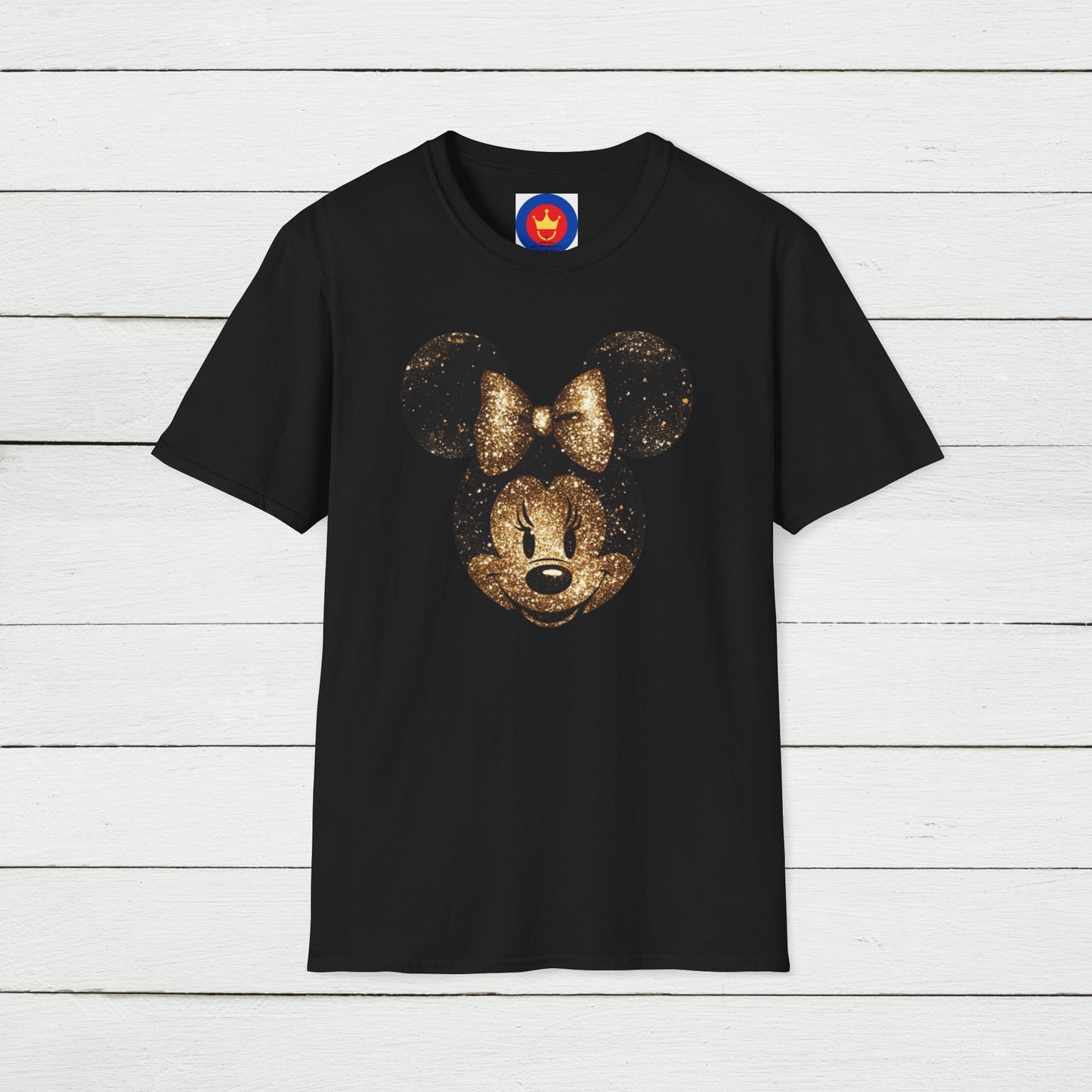 Disney Inspired Unisex T-Shirt | Glitter Gold Minnie Shirt