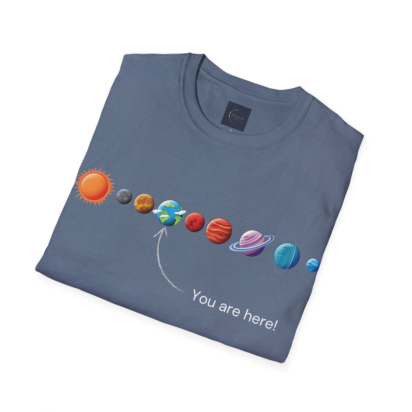You Are Here Galaxy Unisex T-Shirt | Funny Astronomy Tee