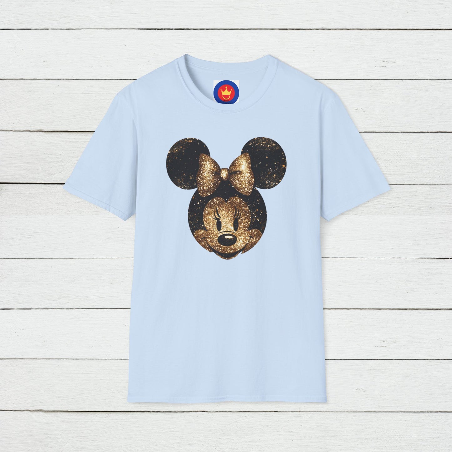 Disney Inspired Unisex T-Shirt | Glitter Gold Minnie Shirt