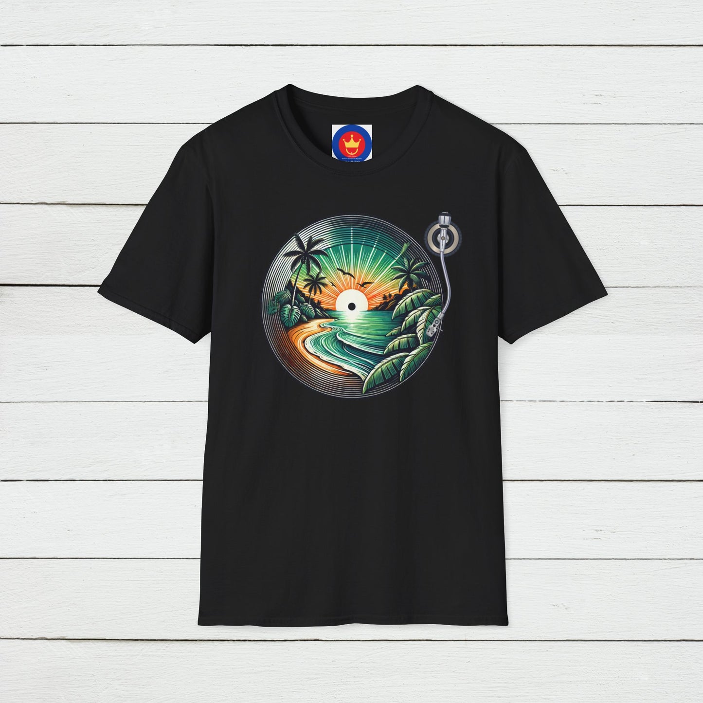Beach Vinyl Unisex T-Shirt | Beach Bum Fashion Apparel
