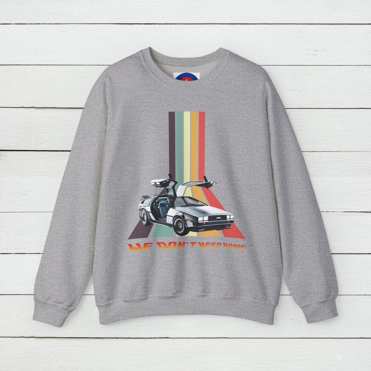 Back to the Future DeLorean Inspired Sweatshirt | Unisex Retro Sci-Fi Graphic Design