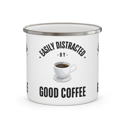 Funny Coffee Enamel Mug