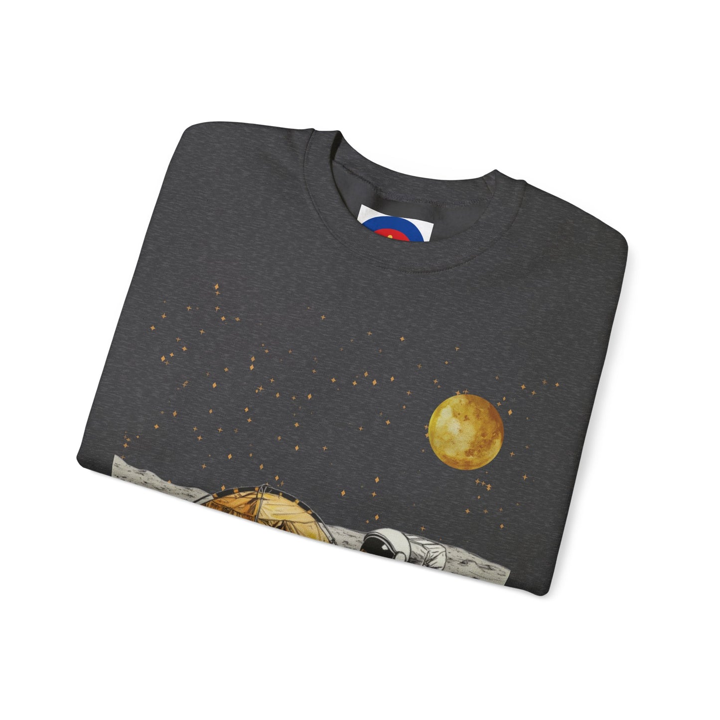 Astronaut Camping on the Moon Sweatshirt | Funny Moon Sweater