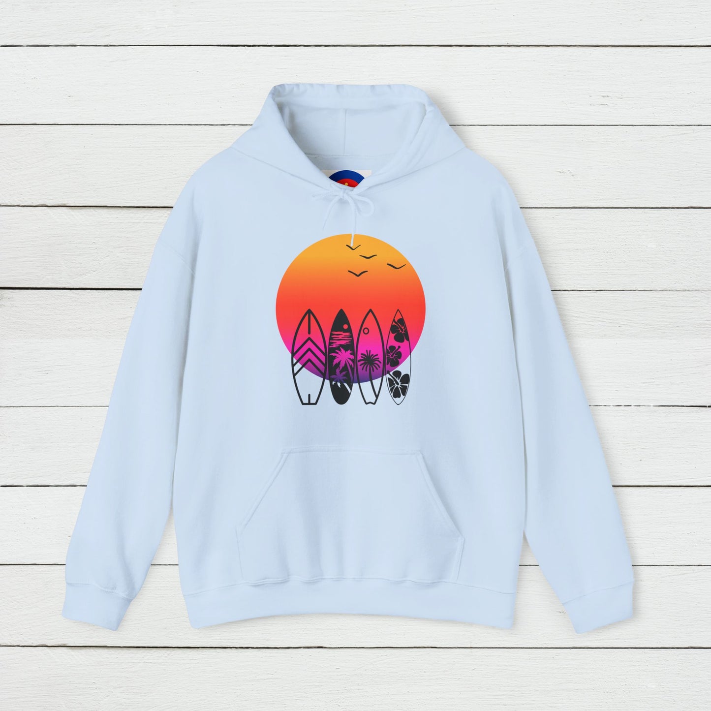 Retro Surf Hoodie | Classic Surfing Design | Surfer Gift