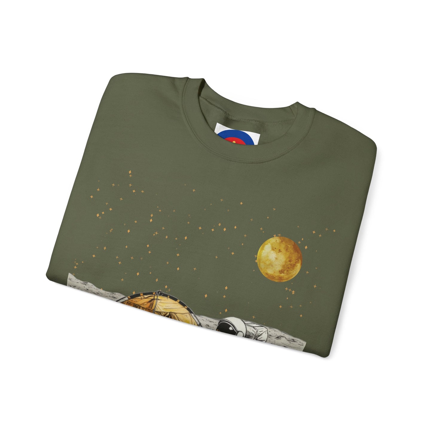 Astronaut Camping on the Moon Sweatshirt | Funny Moon Sweater