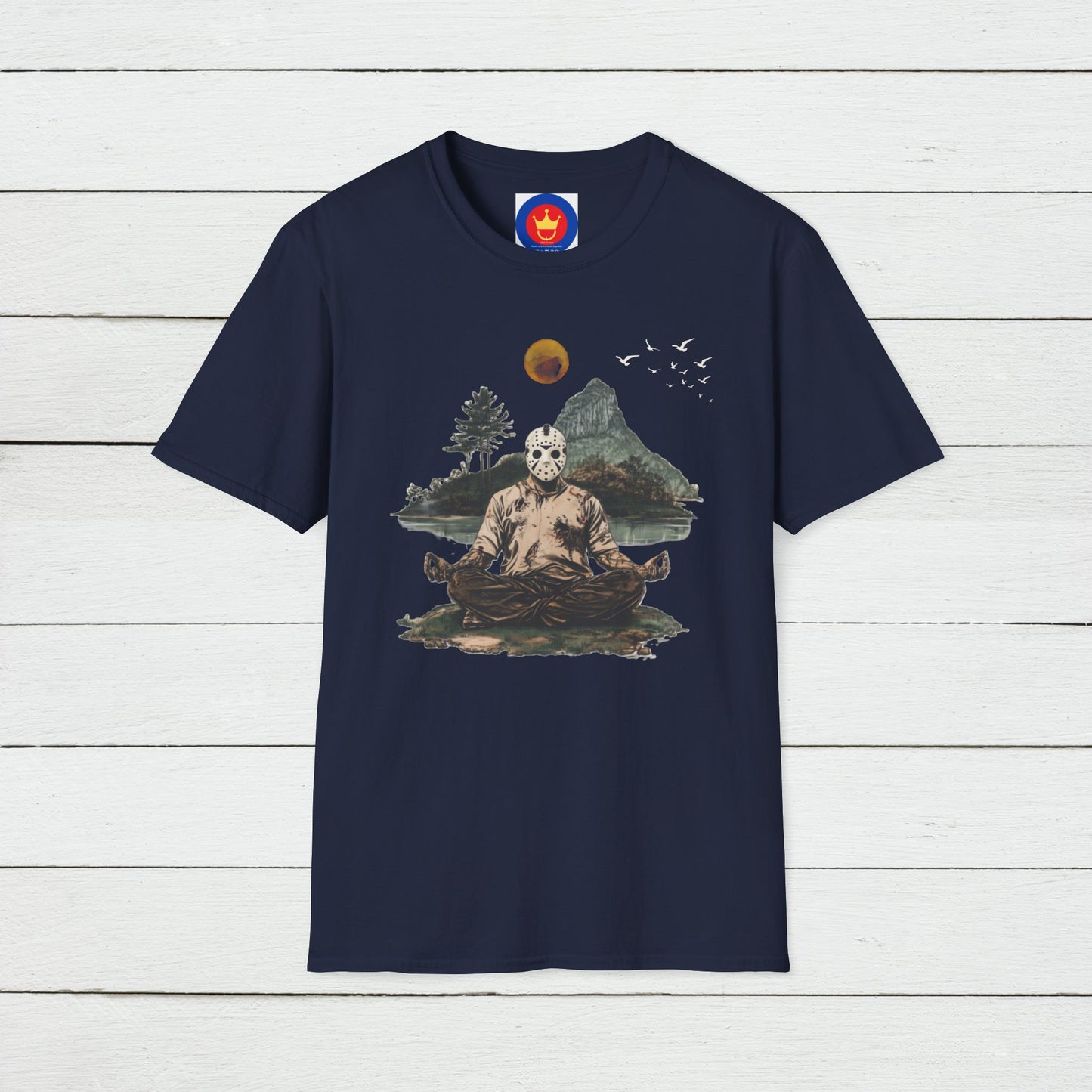 Friday the 13th Jason Vorhees Zen Unisex T-Shirt | Meditation Tee