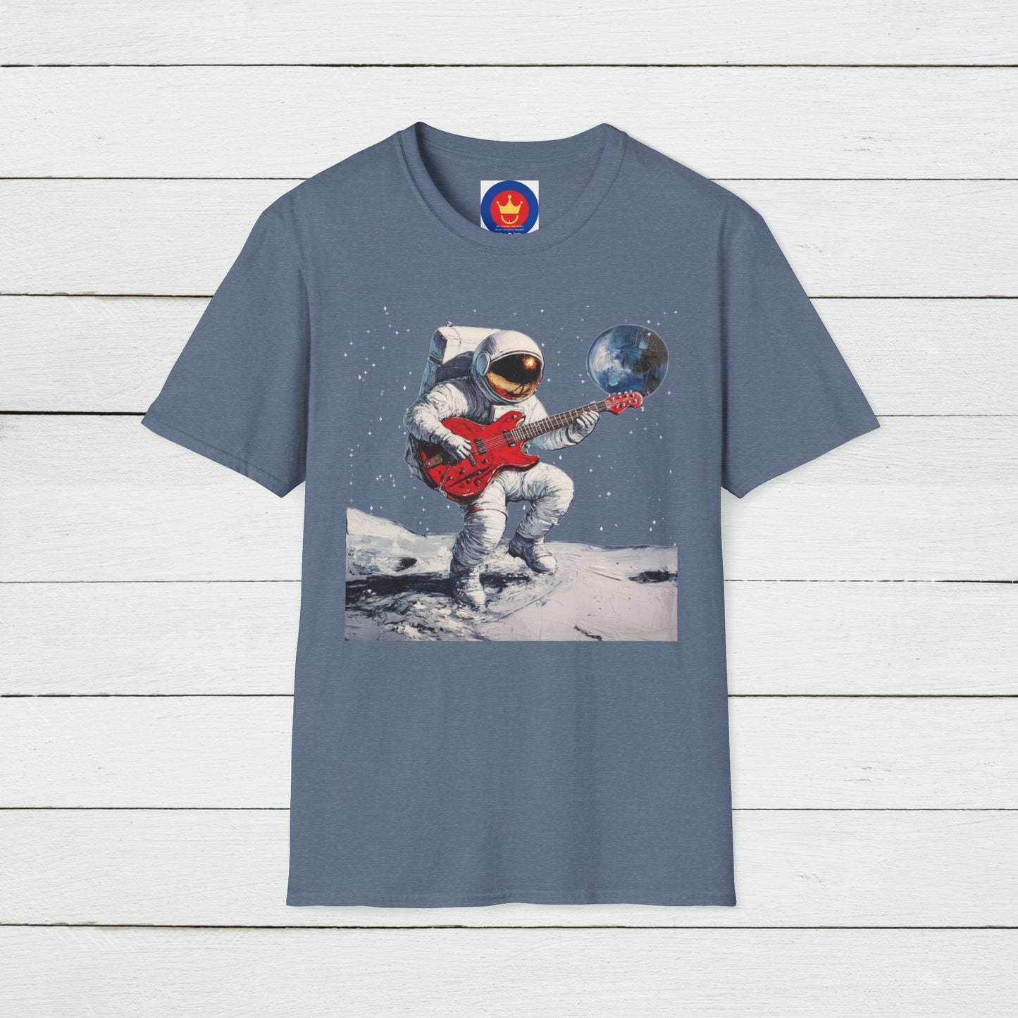 Guitar Player Astronaut Unisex T-Shirt | Outer Space Guitar Player Shirt
