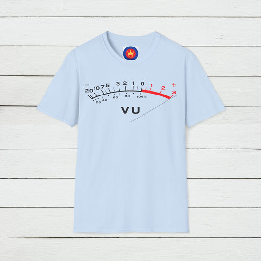 VU Volume Sound Meter T-Shirt | Unisex Audio Engineer Mixer TShirt