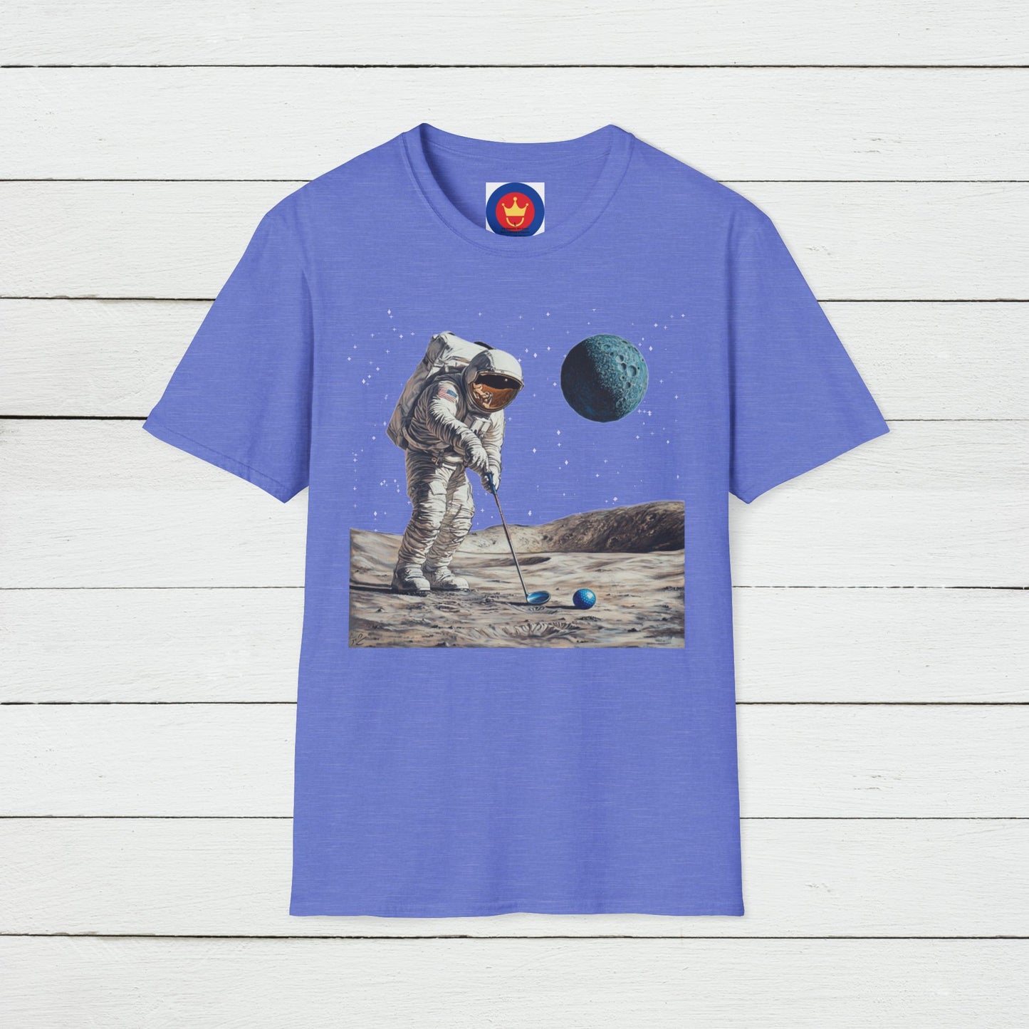 Astronaut Golfer Unisex T-Shirt | Outer Space Golf Shirt