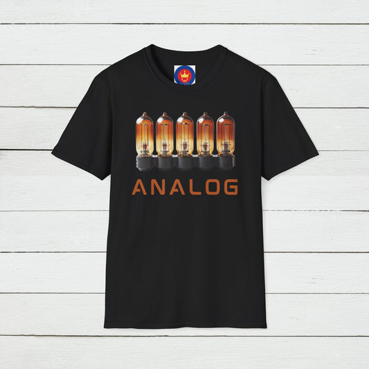 Funny Tube Amplifier Unisex Softstyle T-Shirt | Hi-Fi Valve Shirt | Musician Gift
