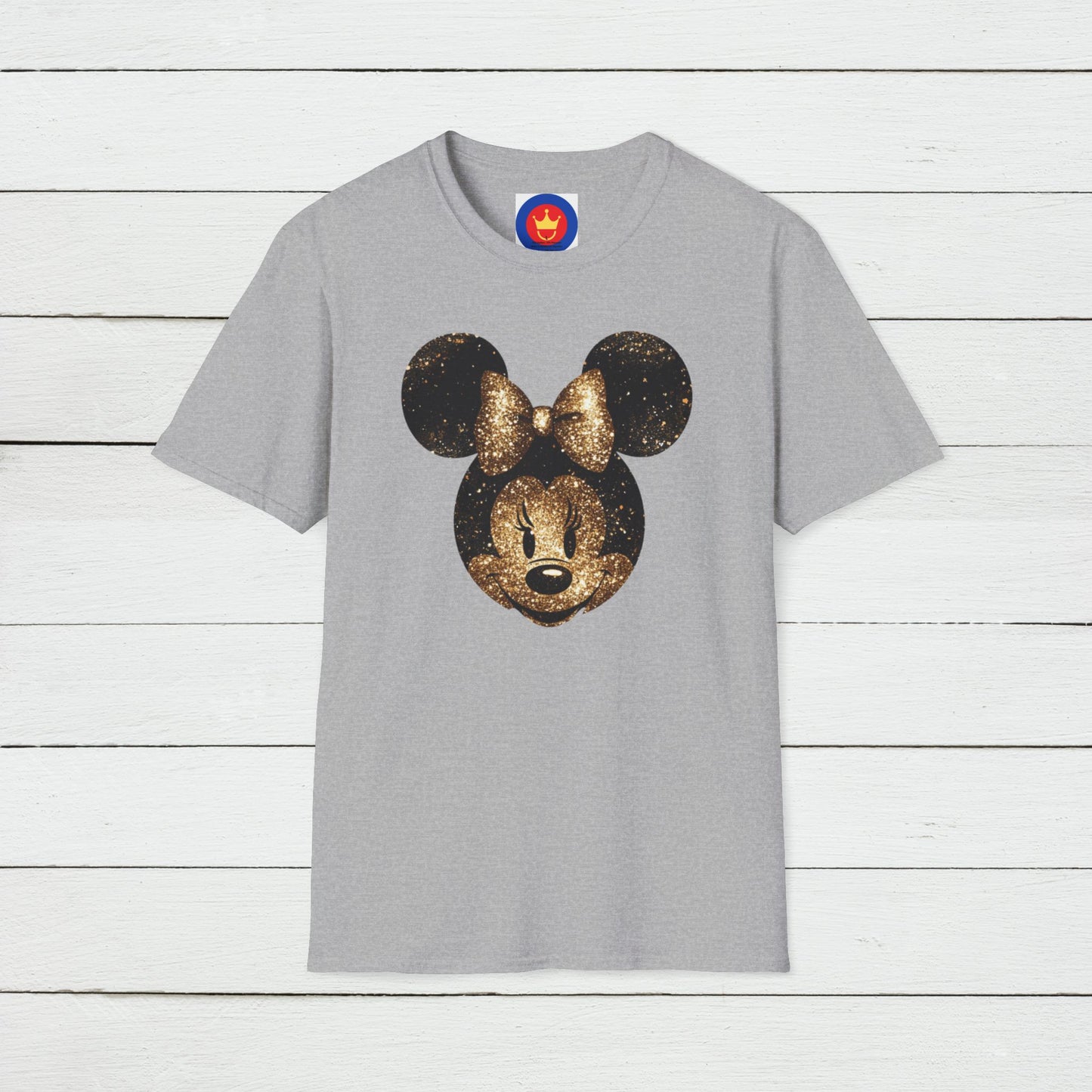 Disney Inspired Unisex T-Shirt | Glitter Gold Minnie Shirt