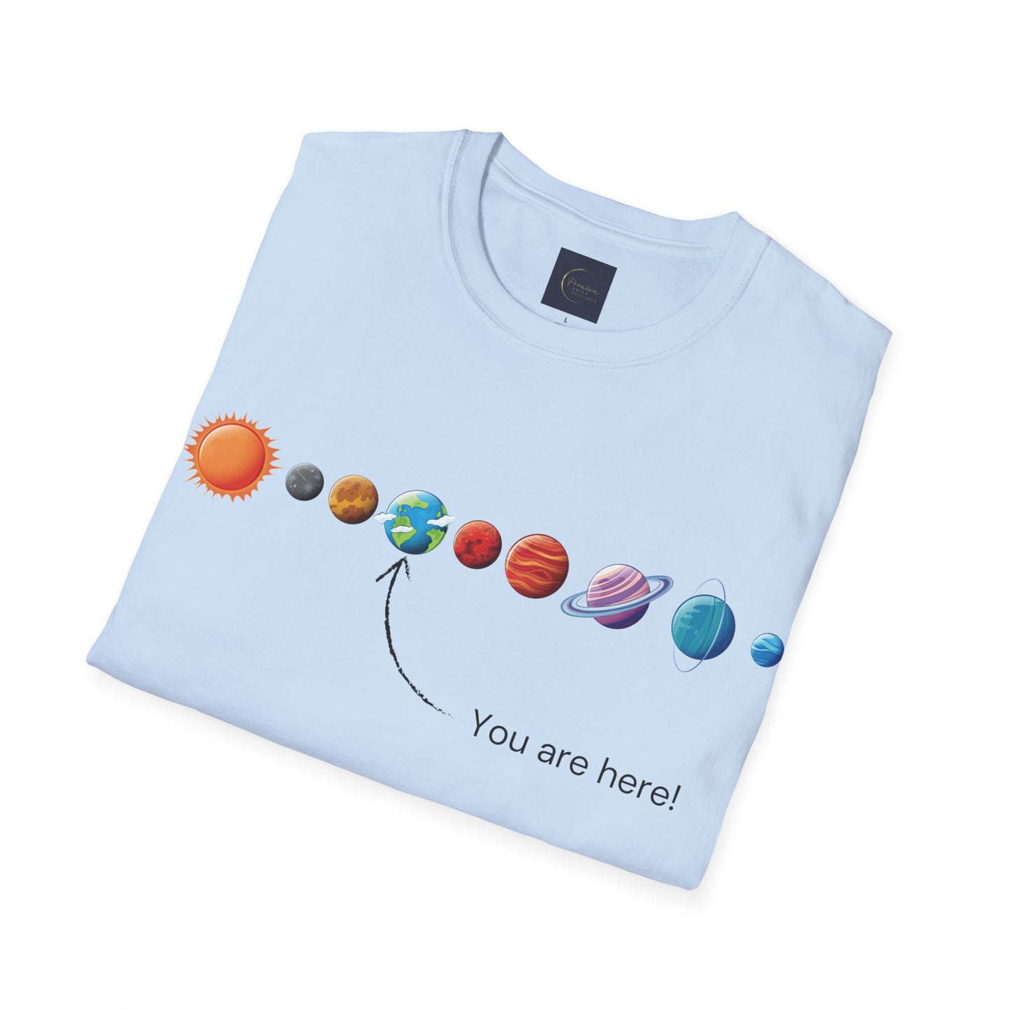 You Are Here Galaxy Unisex T-Shirt | Funny Astronomy Tee