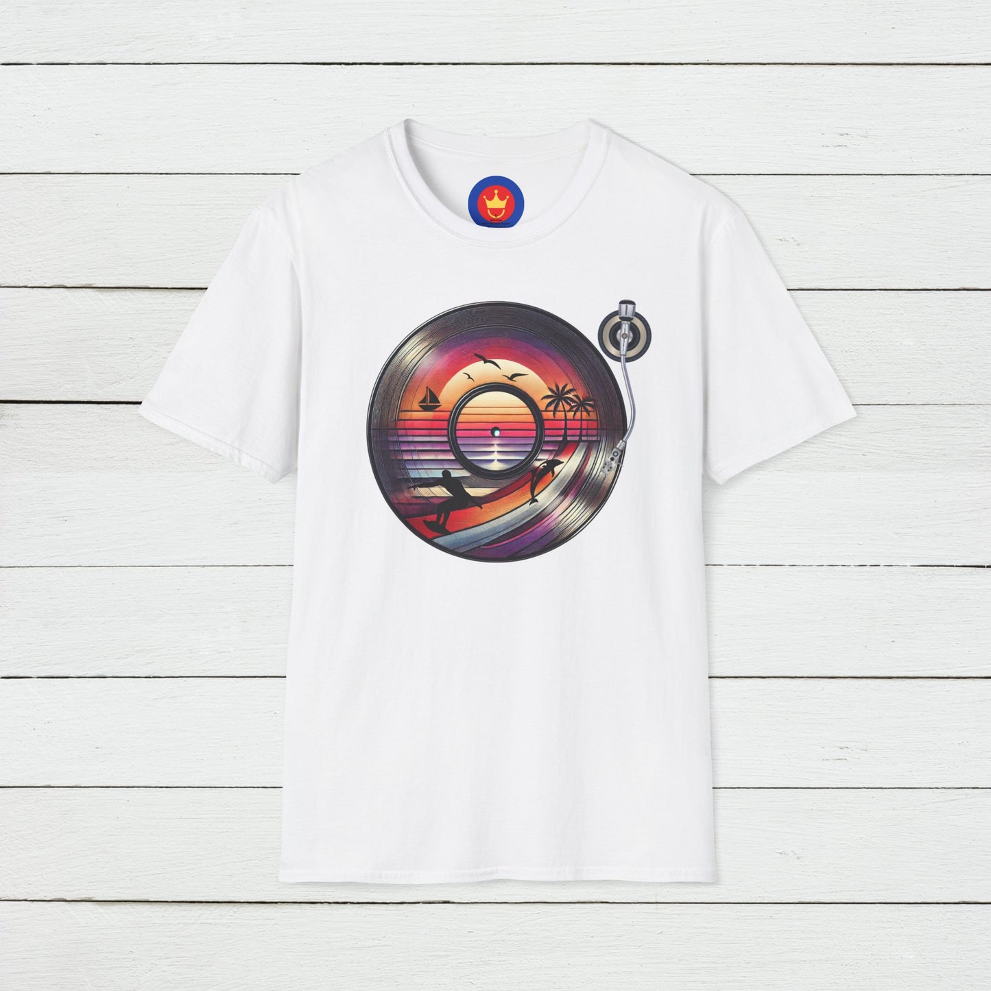 Beach Vinyl Unisex T-Shirt | Beach Bum Fashion Apparel