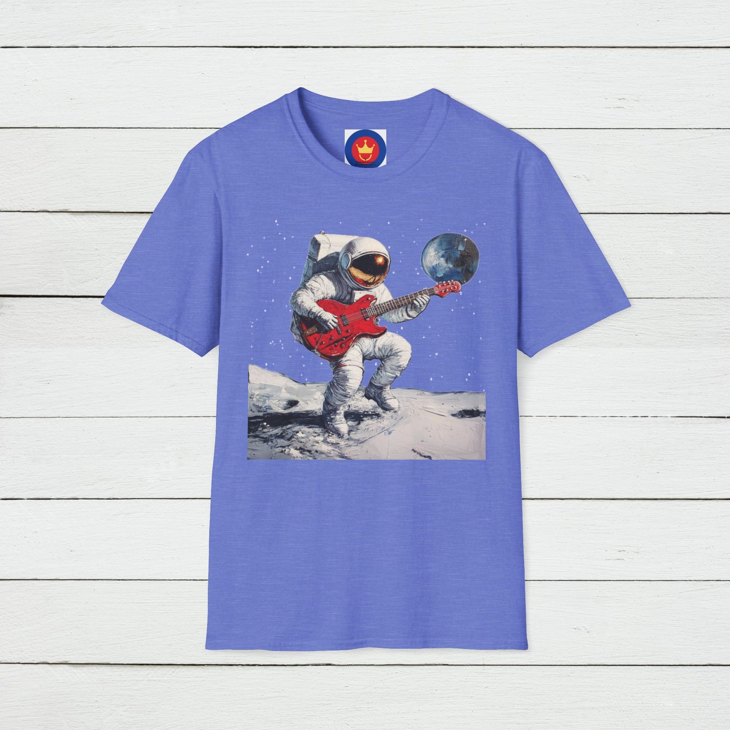 Guitar Player Astronaut Unisex T-Shirt | Outer Space Guitar Player Shirt
