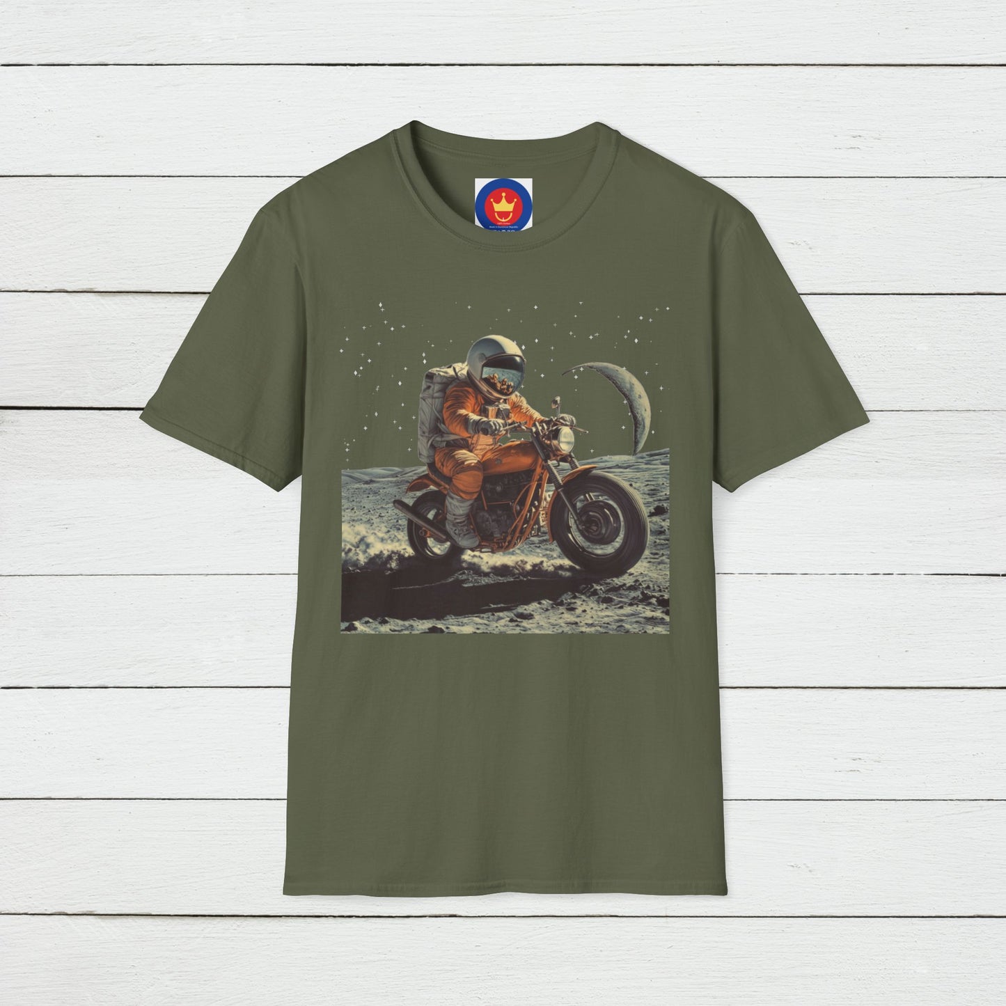 Astronaut Shirt, Funny Moon Shirt, Funny Spaceman Shirt, Outer Space Shirt, Motorcycle Lover Shirt, Motobike Shirt, Moto Tee, Unisex T-shirt
