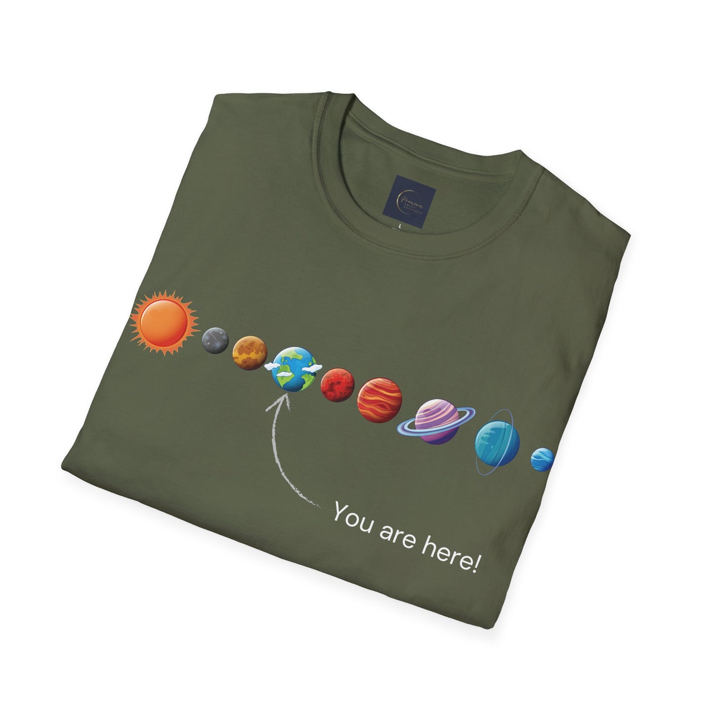 You Are Here Galaxy Unisex T-Shirt | Funny Astronomy Tee