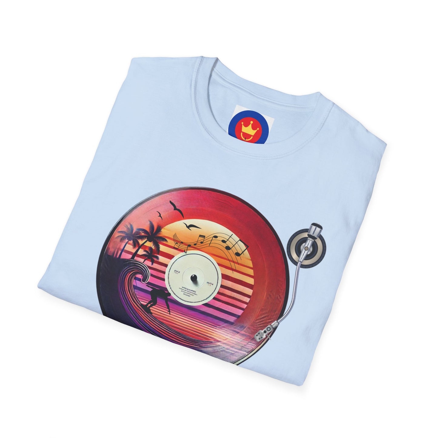 Beach Surf Vinyl Unisex T-Shirt | Beach Bum Fashion Apparel