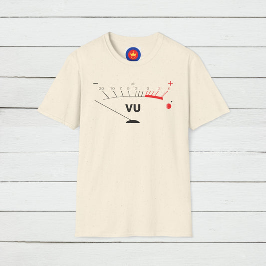 VU Volume Sound Meter T-Shirt | Unisex Audio Engineer Mixer TShirt