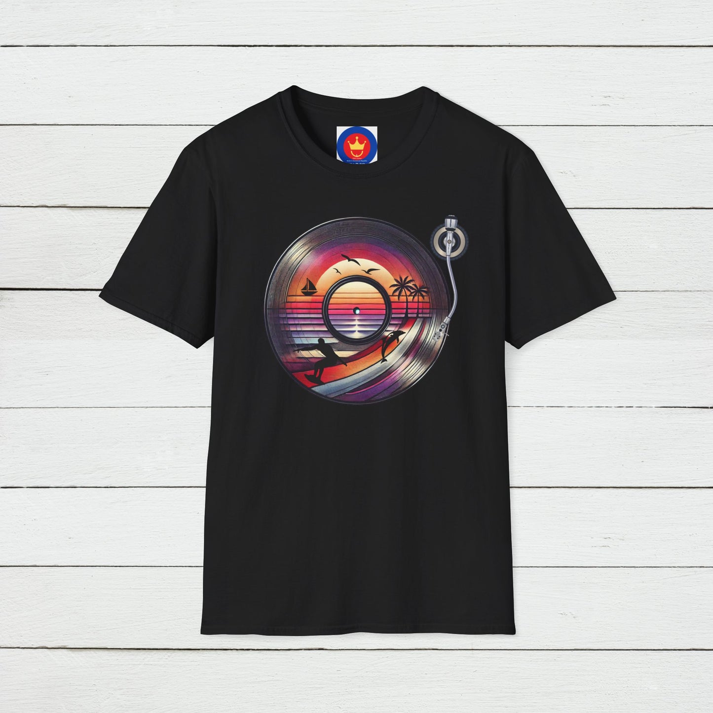 Beach Vinyl Unisex T-Shirt | Beach Bum Fashion Apparel