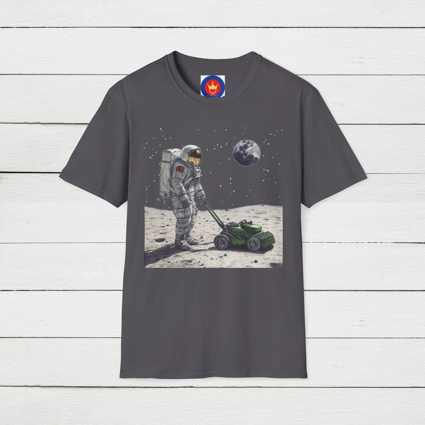 Astronaut Shirt, Funny Moon Shirt, Funny Spaceman Shirt, Outer Space Shirt, Lawn Mowing Tee, Lawn Mowers Gift, Astronomy, Unisex T-shirt